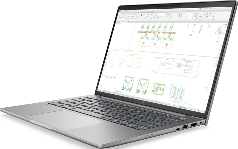 Hp zbook 8 g2i 14 dk2z8et profesionalni prenosnik z desne strani