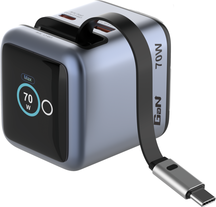 Chargeur GaN Verbatim 70 W 3 ports