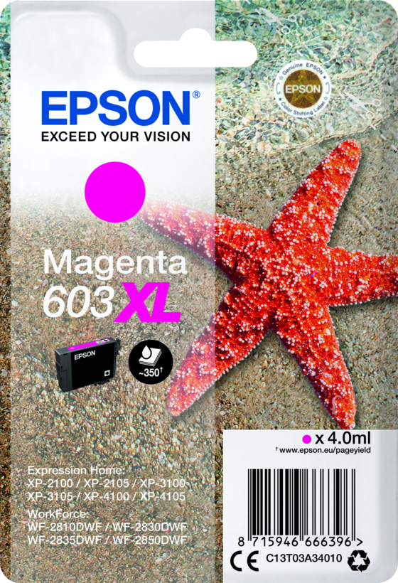 Encre Epson 603 XL, magenta