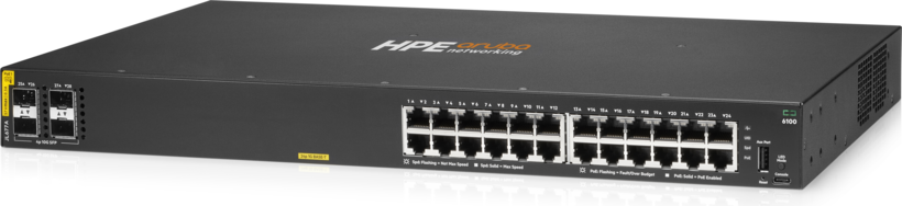 Prepínač HPE Aruba 6100 24G PoE
