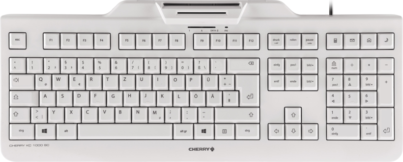 CHERRY KC 1000 SC Security Tastatur weiß