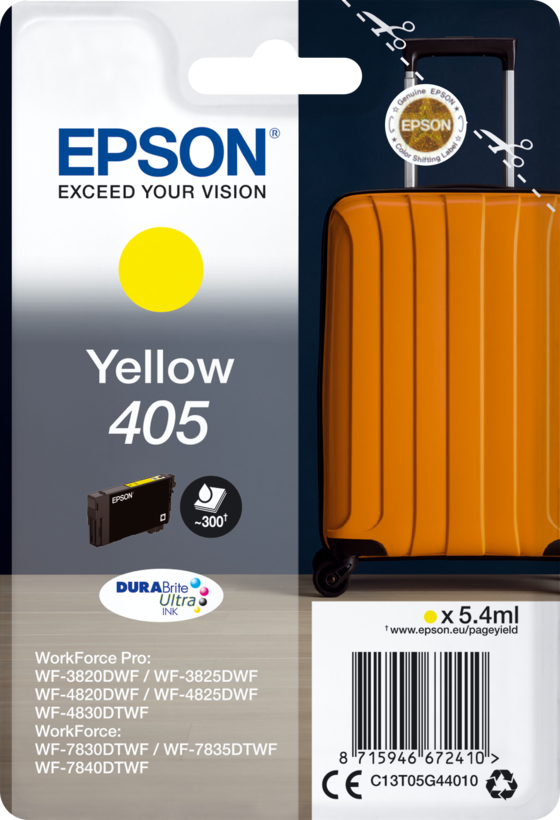 Epson 405 tinta, sárga