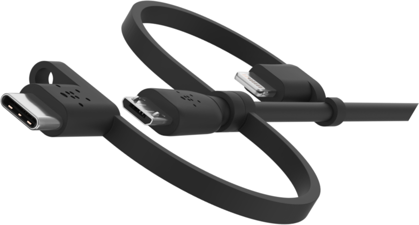 Belkin 3in1 USB-A-Lightn/Micro-B/C Cable