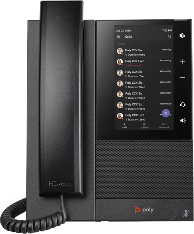 Telefone secretária Poly CCX 505 Teams