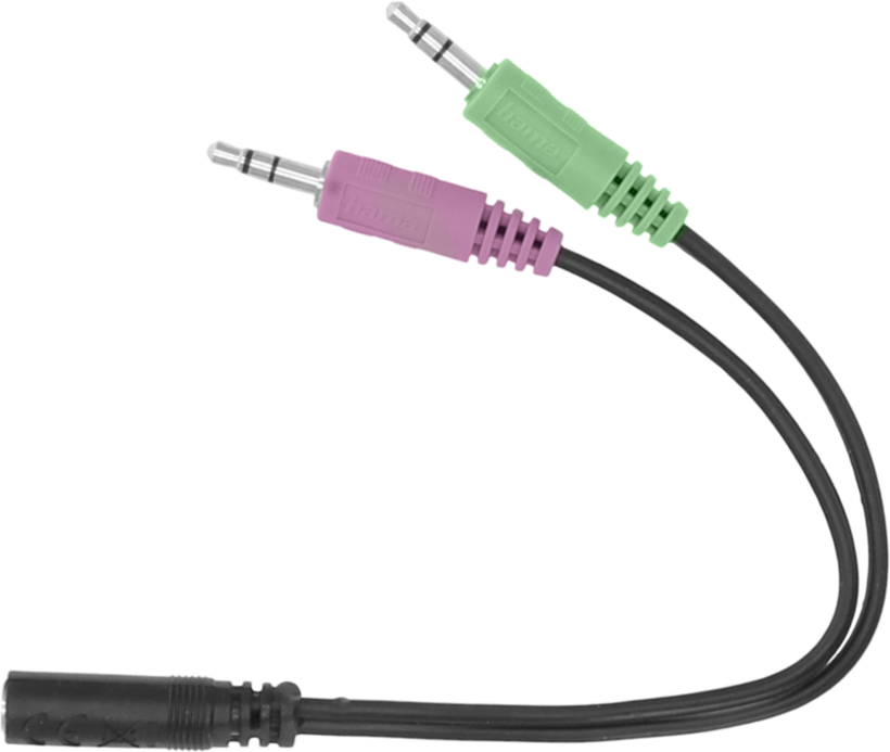 Audio Adapter 3.5mm Jack/f-2xJack/m TRRS