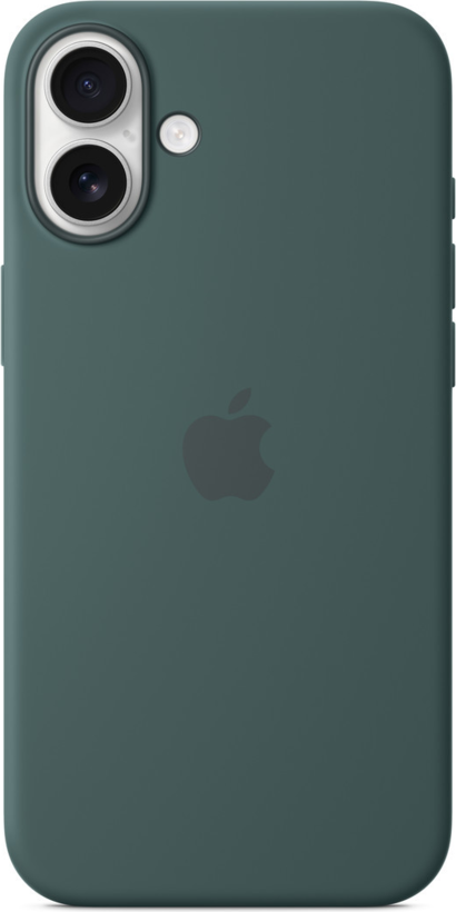 Custodia iPhone 16 Plus silicone verde