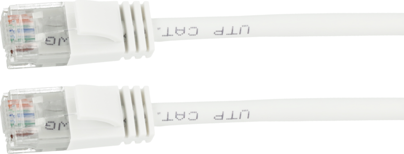 Cabo RJ45 U/UTP Cat6a 7,5 m branco