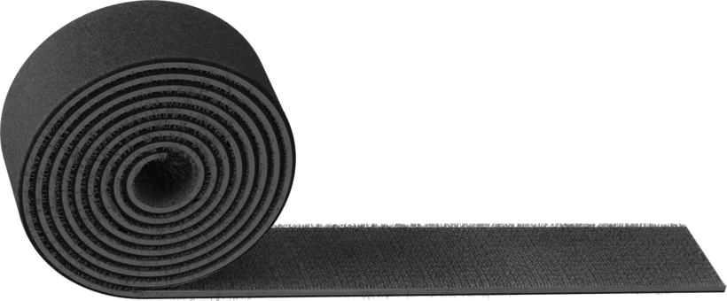 Klett-Kabelbinder Rolle 1m schwarz