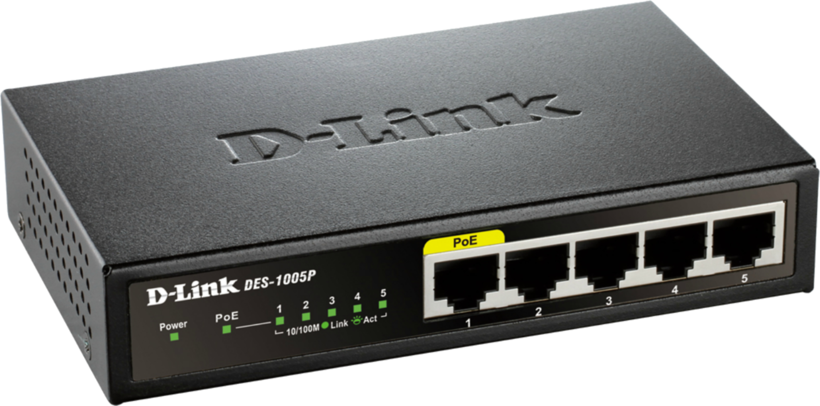 D-Link DES-1005P/E PoE Switch