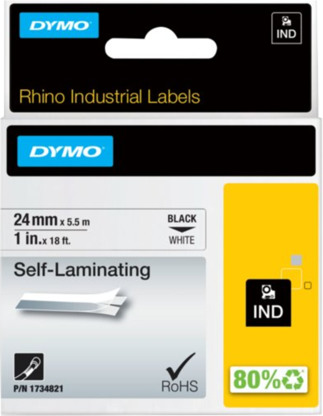 Dymo IND RHINO Schriftband Vinyl 24 mm