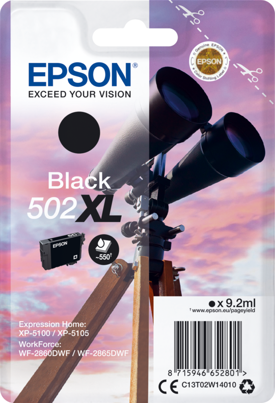 Epson 502 XL Ink Black