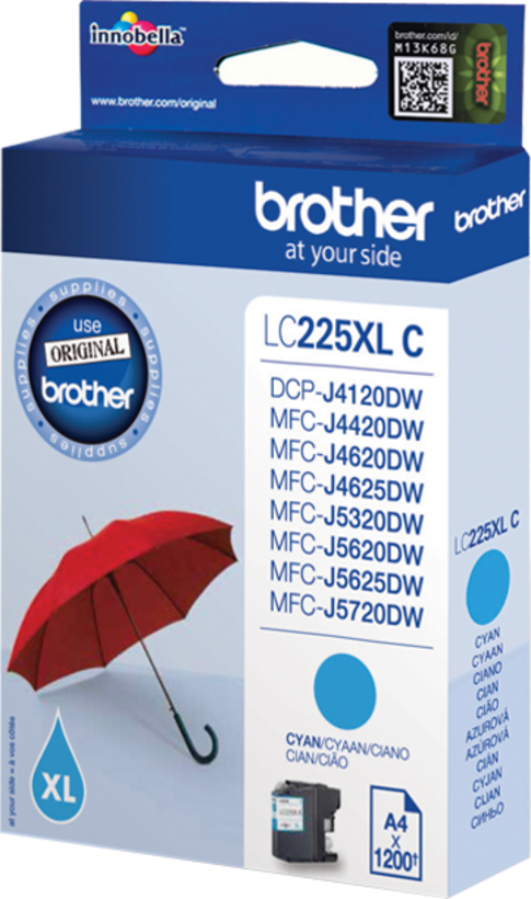 Brother LC-225XLC Ink Cyan