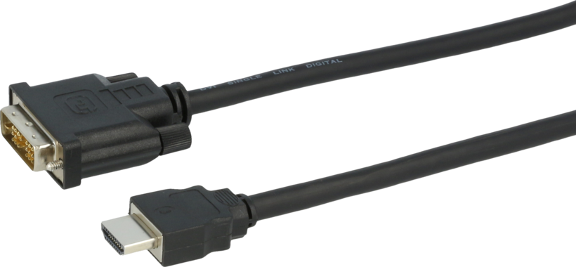 Cable HDMI A/m-DVI-D/m 5 m Black