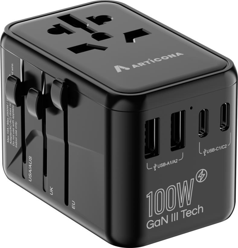 ARTICONA USB-C/A PD 100W Travel Adapter