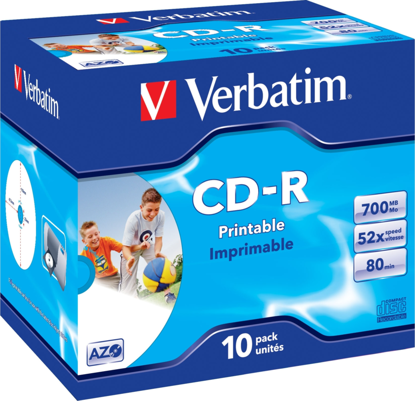 Verbatim CD-R80/700 52x Inkjet JC(10)