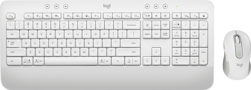 Logitech MK650 Tastatur Maus Set weiß