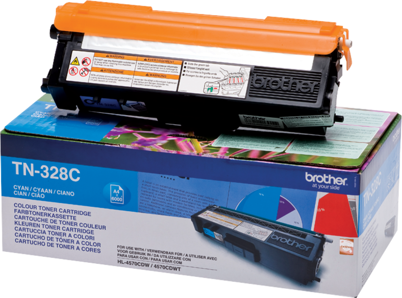 Toner Brother TN-328C, cyan