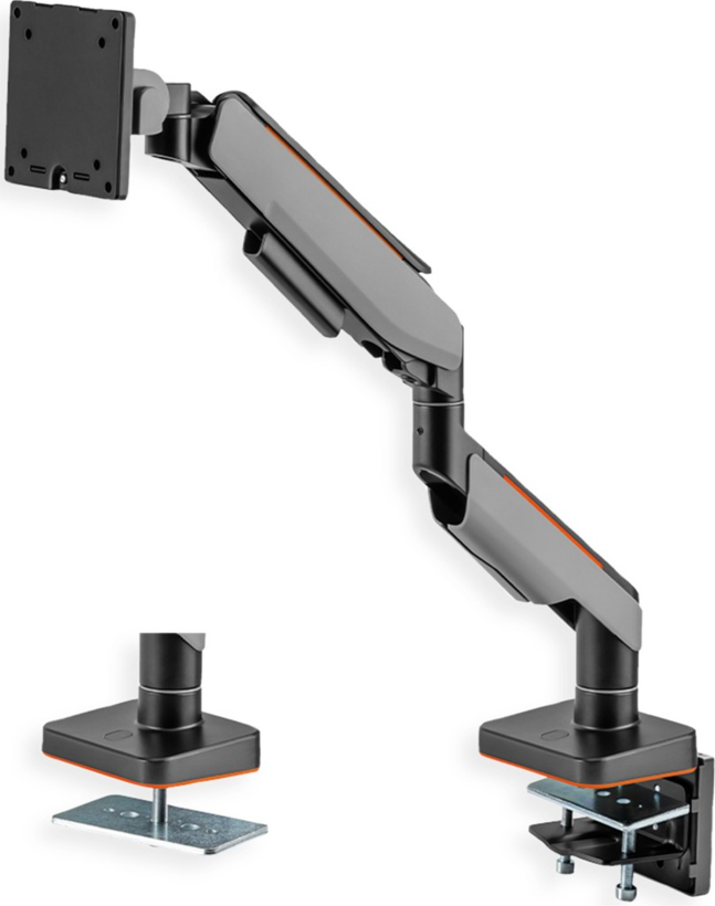 ROLINE LCD Monitor Arm w/ Clamp Black