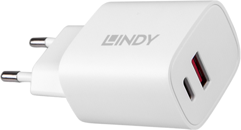 LINDY 20 W USB-C/USB-A Ladeadapter