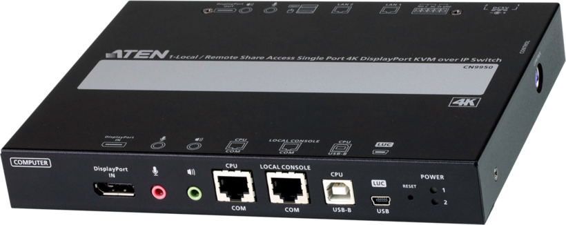 ATEN IP KVM Switch DisplayPort 1-port