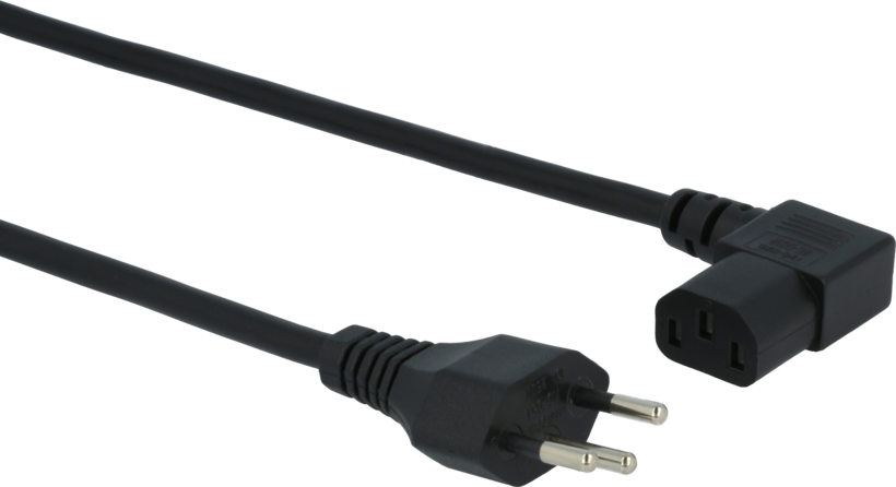 Kabel zasilający (m.) T12-C13 90° 2 m