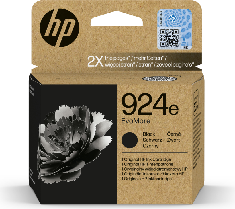 HP 924e EvoMore Tinte schwarz