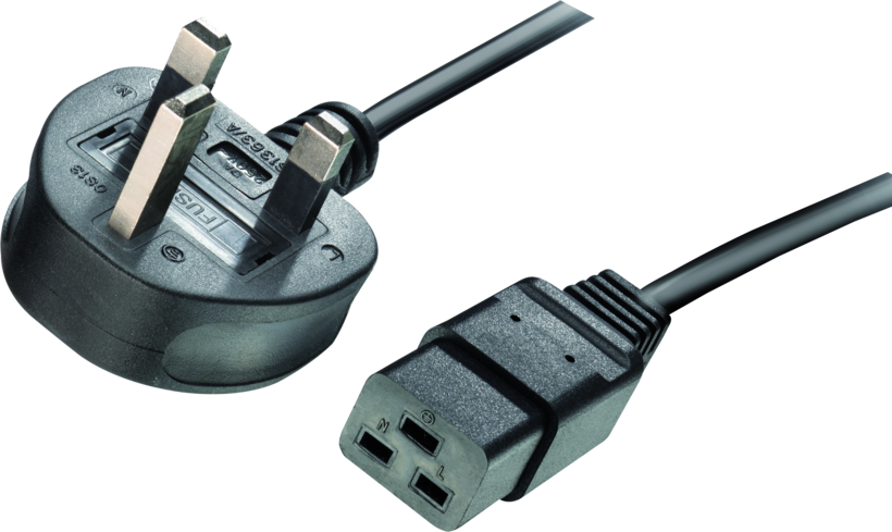 Power Cable Local/m - C19 2m Black