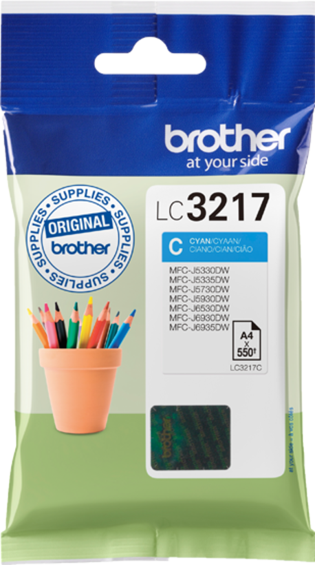 Brother LC-3217C Ink, Cyan