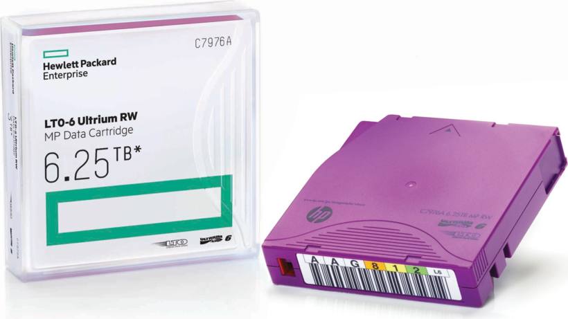 HPE LTO-6 Ultrium (MP) Tape + Label