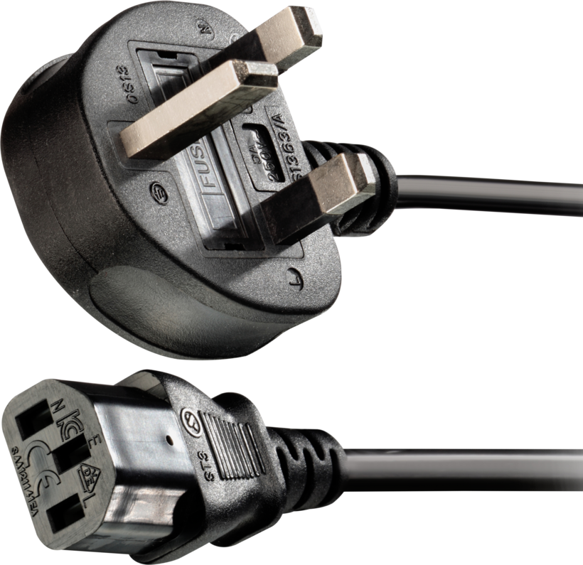 Netzkabel StromSt - C13 2 m schwarz