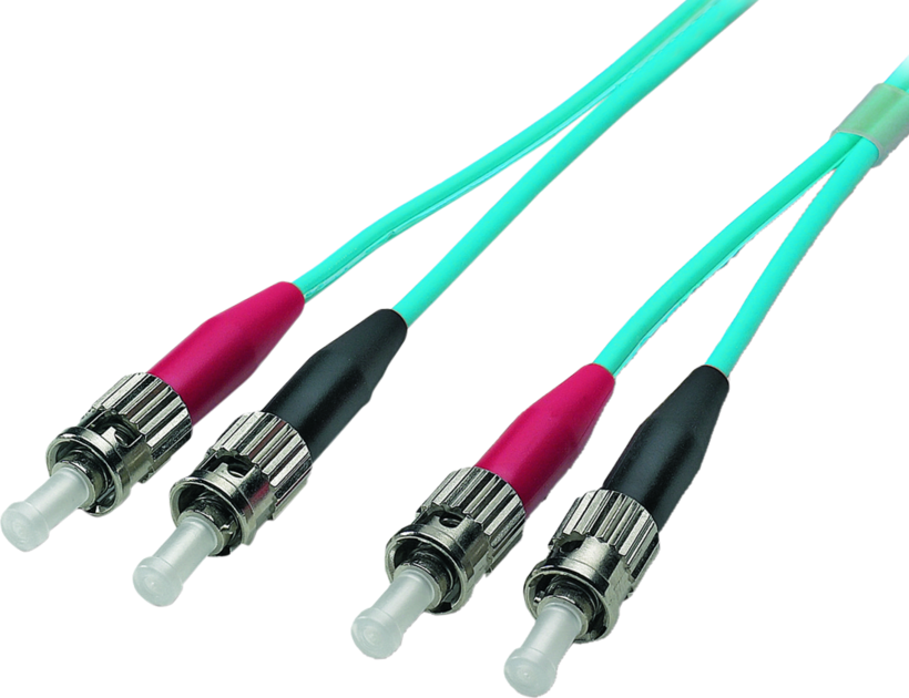 FO Duplex Patch Cable ST-ST 50/125µ 1m