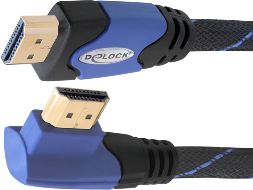 Delock HDMI Cable 90° Right 1m
