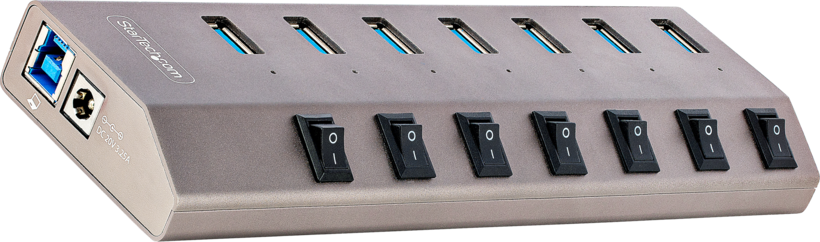 Hub StarTech USB 3.0 7 puertos interr.