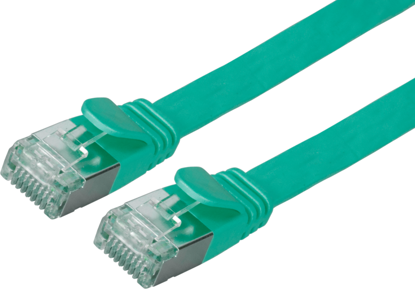 Patch Cable Flat RJ45 U/FTP Cat6a 0.5m