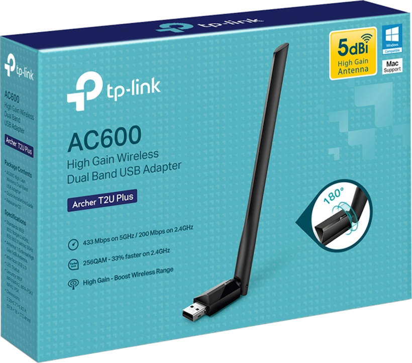 Adapt. TP-LINK Archer T2U Plus WLAN USB