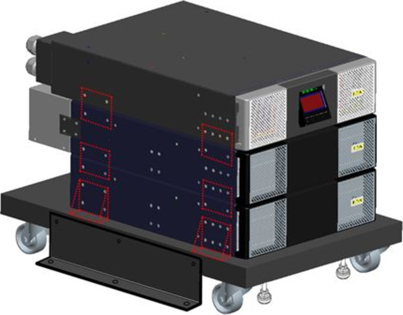 Piano con rotelle per Eaton 9SX/PX