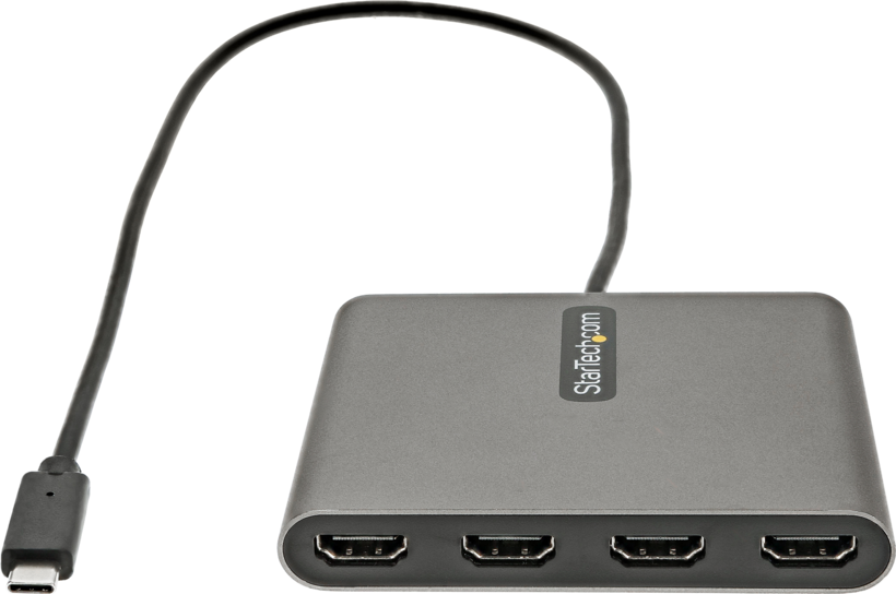 Adaptateur USB type C m. - 4x HDMI f.