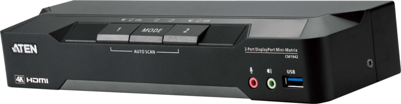 Switch KVM ATEN DP DualHead 2 puertos