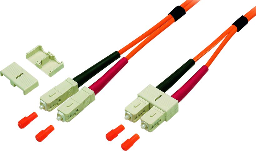 Câble patch FO duplex SC-SC 10 m 50/125µ