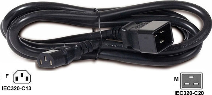 Câble alimentation IEC320-C13 - C20, 10A