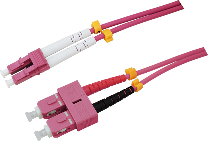LWL Duplex Patchkabel LC-SC 0,5 m 50 µ