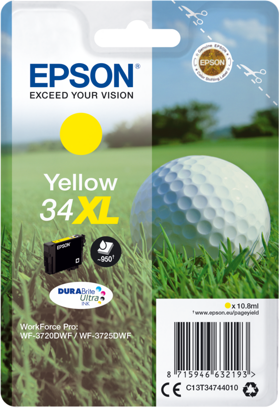 Encre Epson 34XL, jaune