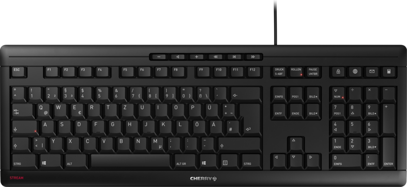 Teclado CHERRY STREAM negro