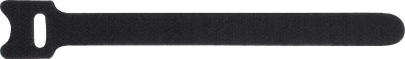 Opaski kabl. na rzep 200 mm czar 20 szt.