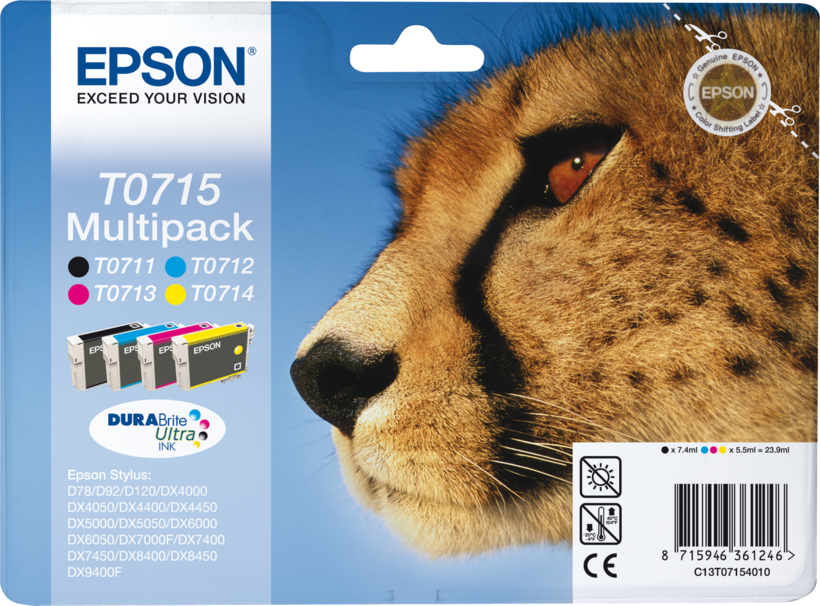Encre Epson T0715, multipack
