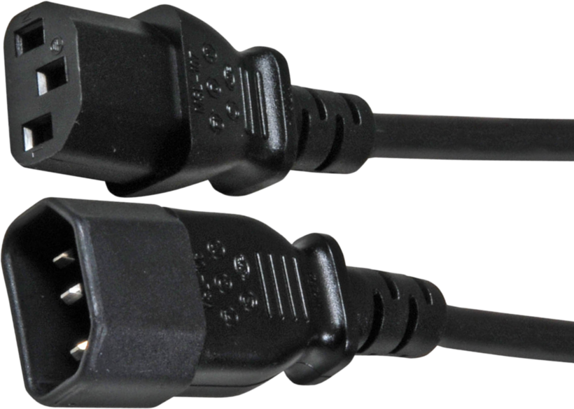 Netzkabel C13 - C14 1,0m schwarz