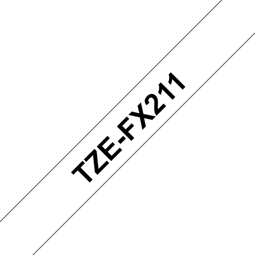 Popis. páska Brother TZe-FX211 6mmx8m b.