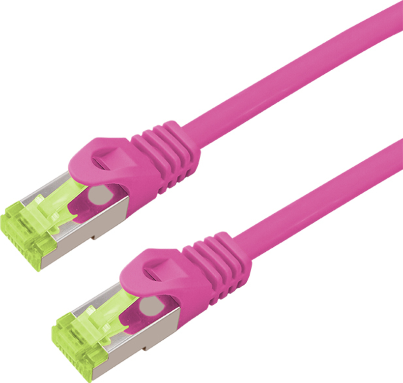 Patch Cable RJ45 S/STP Cat6a 5m Magenta