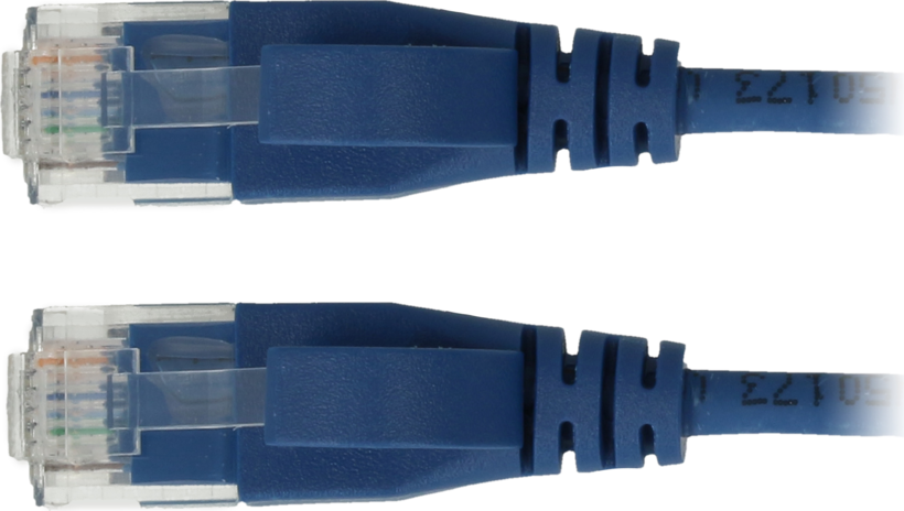 Patch Cable RJ45 U/UTP Cat6a 7.5m Blue