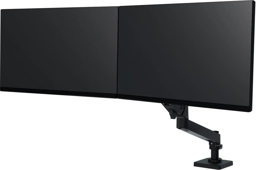 Ergotron LX Pro Direct Dual Desk Arm Blk